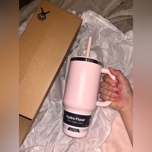 Pink Hydroflask Travel Tumbler 32 oz